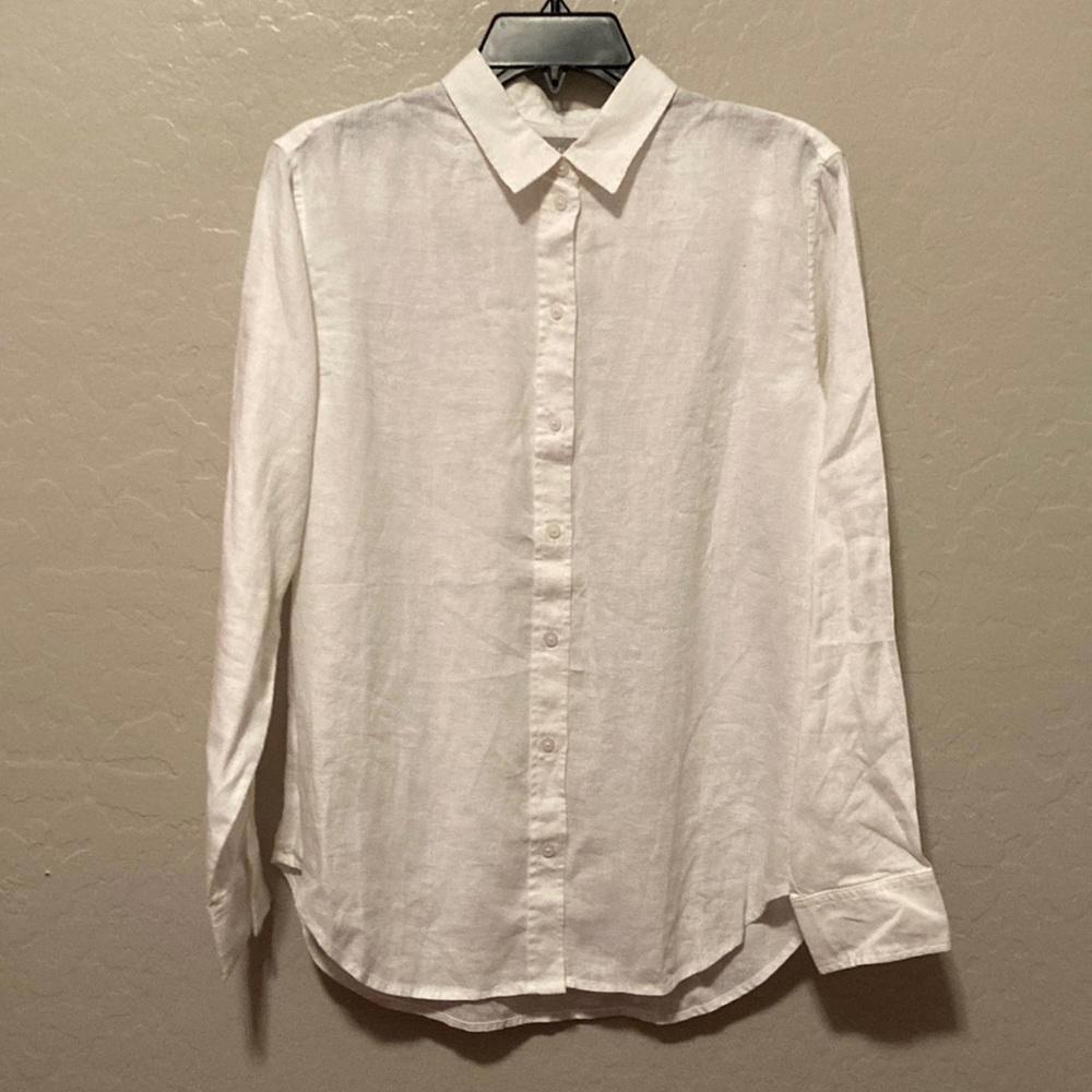 EVERLANE LINEN BUTTON UP